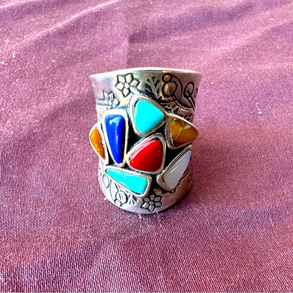 Southwestern stone ring size 7.5